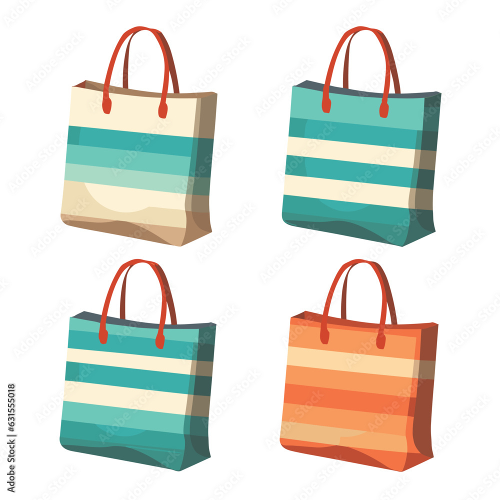 Vector pack of shopping bag icons isolated on a white background Vector pack of shopping bag icons isolated on a white background