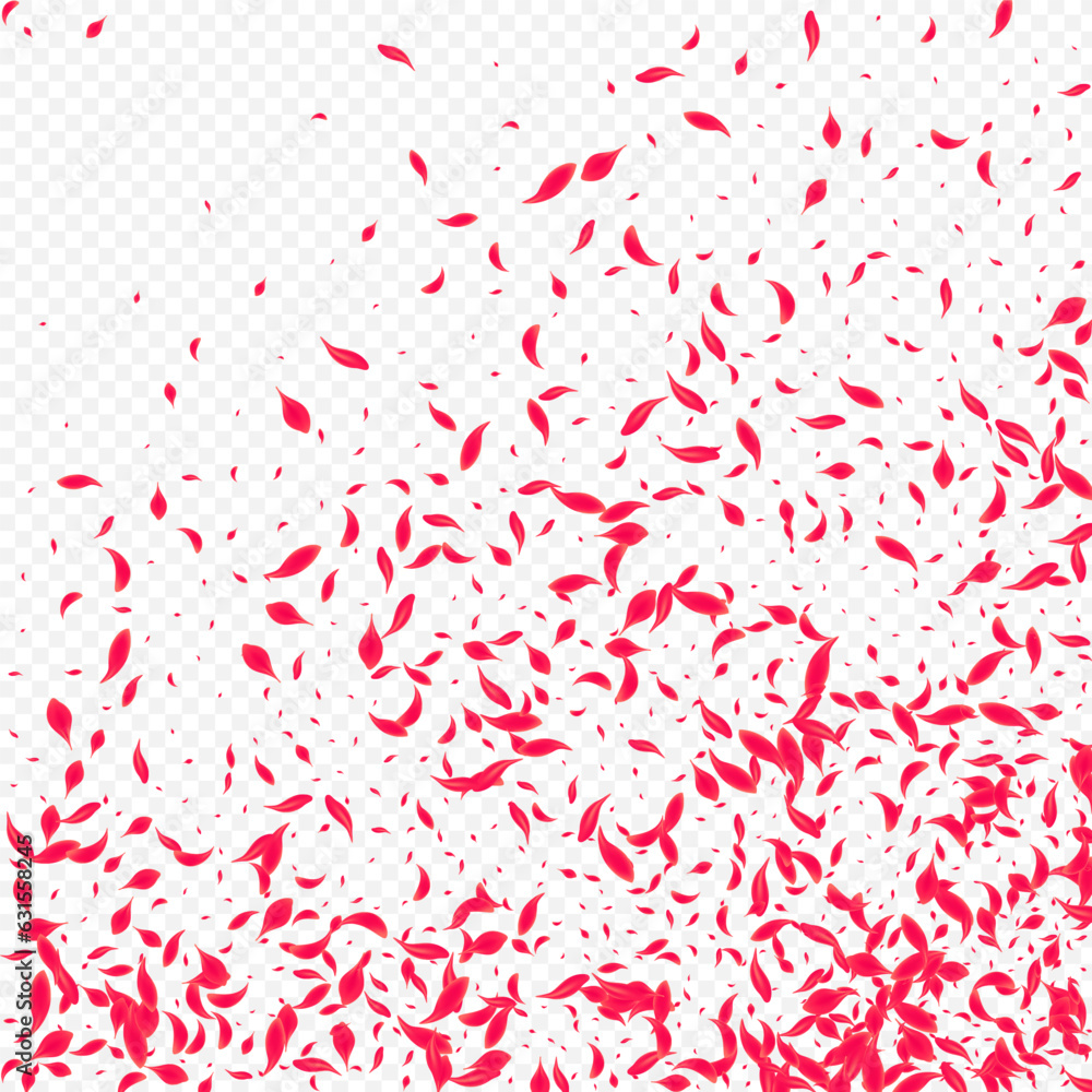 Pink Peach Vector Transparent Background. Fly Pink Peach Vector Transparent Background. Fly
