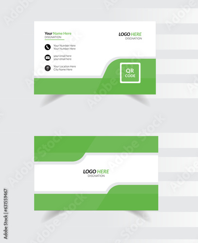Business card Design Template vector Card Design Clean Business card design