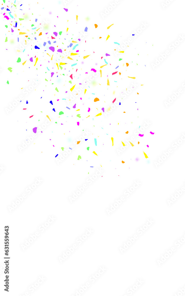 Color Grit Falling Vector White Background.