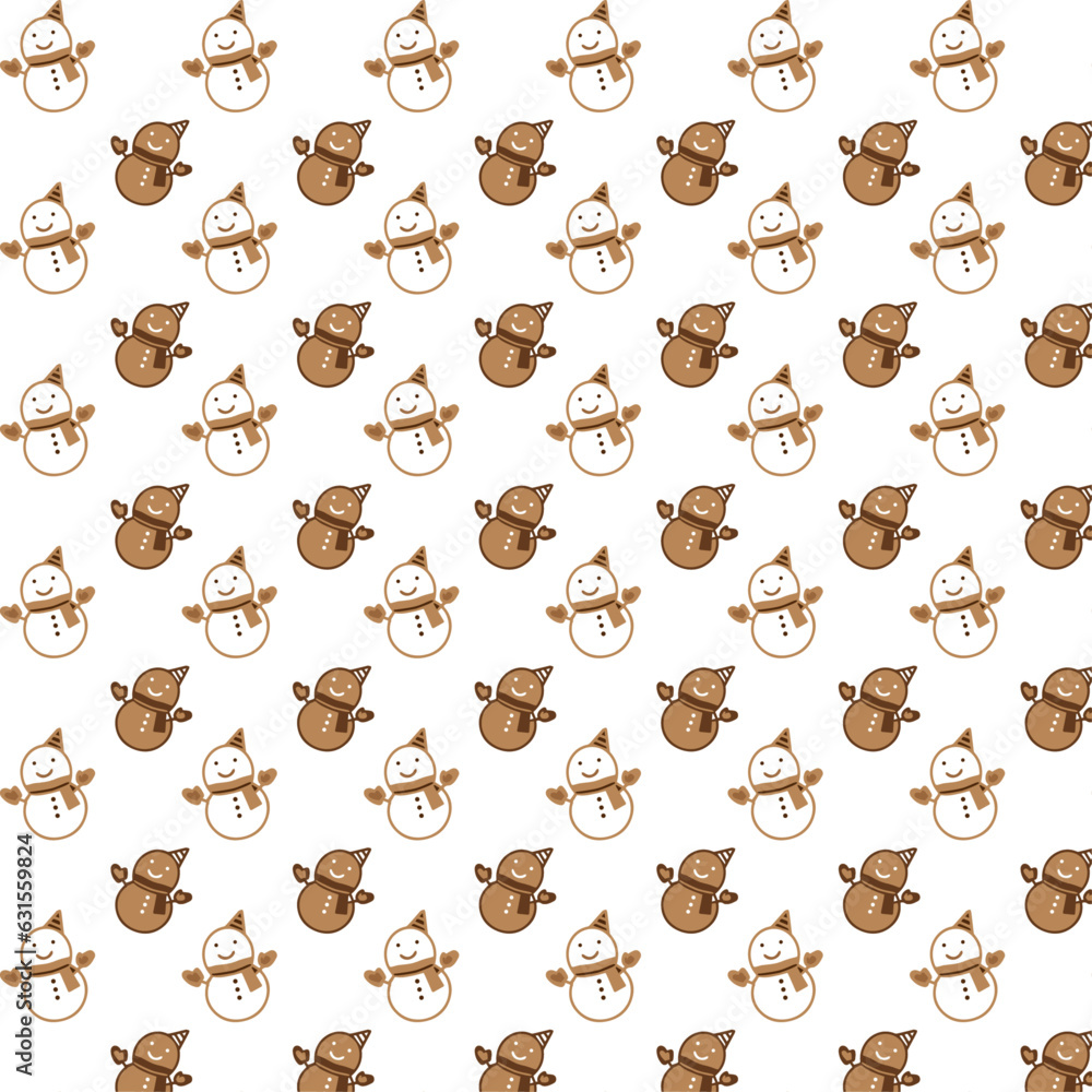 cute snow man christmas seamless repeat pattern cute snow man christmas seamless repeat pattern