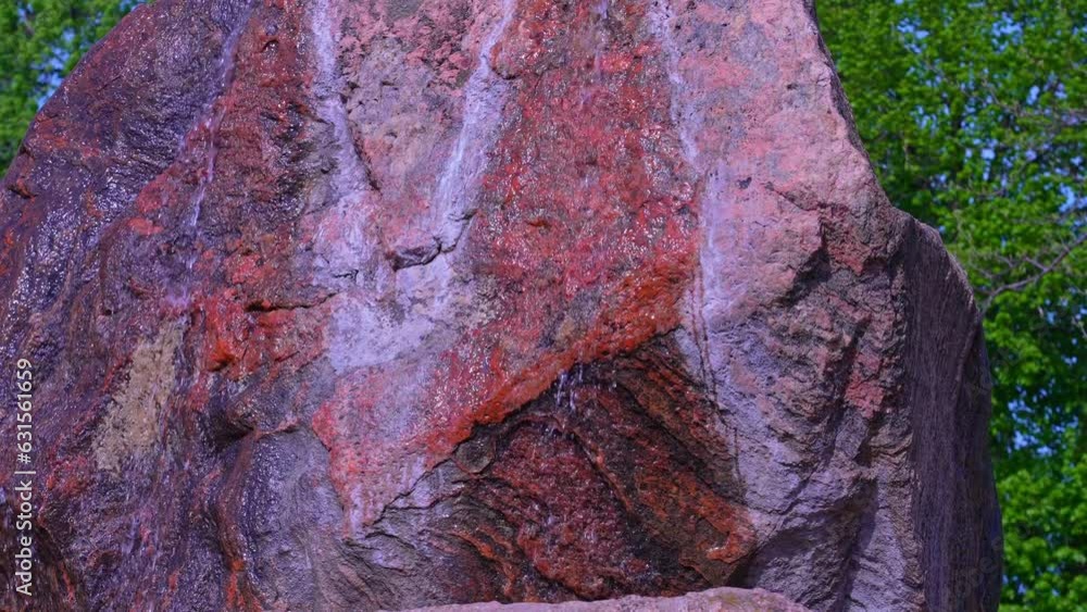 Rosetta The Rocks Rock with spring water slow motion at Rosetta McClain Gardens. Named in ...