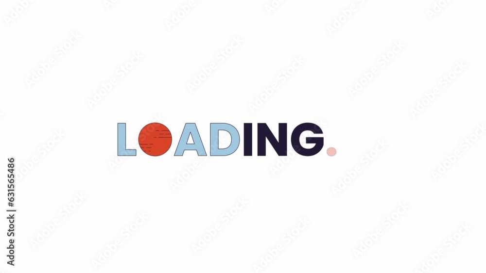 Red circle, linear blue 2D loading text animation. Animated cartoon 4K video loader motion graphic. Red planet colorful download process animation clip. Loading screen, ui design, upload progress gif Red circle, linear blue 2D loading text animation. Animated cartoon 4K video loader motion graphic. Red planet colorful download process animation clip. Loading screen, ui design, upload progress gif