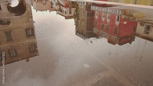 Reflected in the water of the homes of Venice