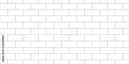 Leinwand Poster White brick wall background