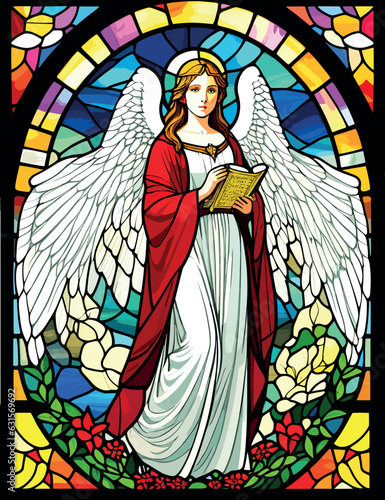 stained glass window in church