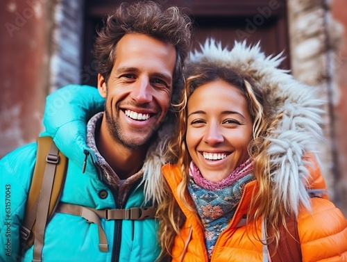 Active couple ready for adv...