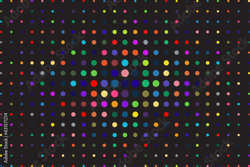 Abstract background with multicolour oval pattern design. colourful dot design with shadow and vintage.seamless background with dot round ratio various colour with gray shadow and round texture