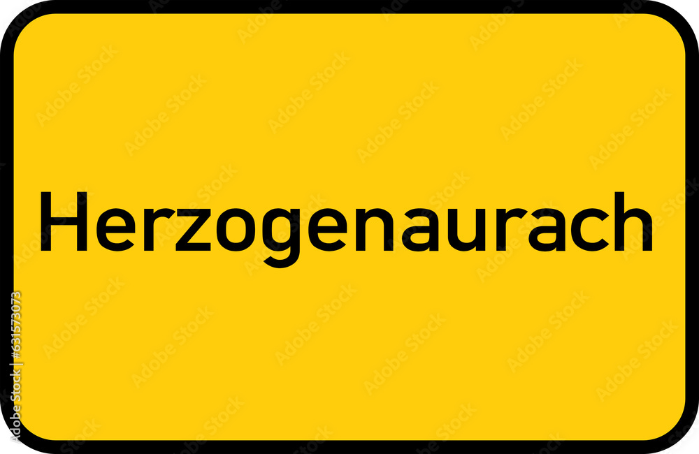 City sign of Herzogenaurach - Ortsschild von Herzogenaurach City sign of Herzogenaurach - Ortsschild von Herzogenaurach