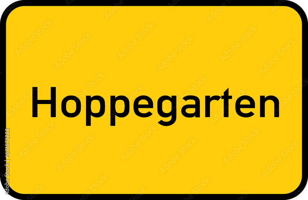 City sign of Hoppegarten - Ortsschild von Hoppegarten City sign of Hoppegarten - Ortsschild von Hoppegarten