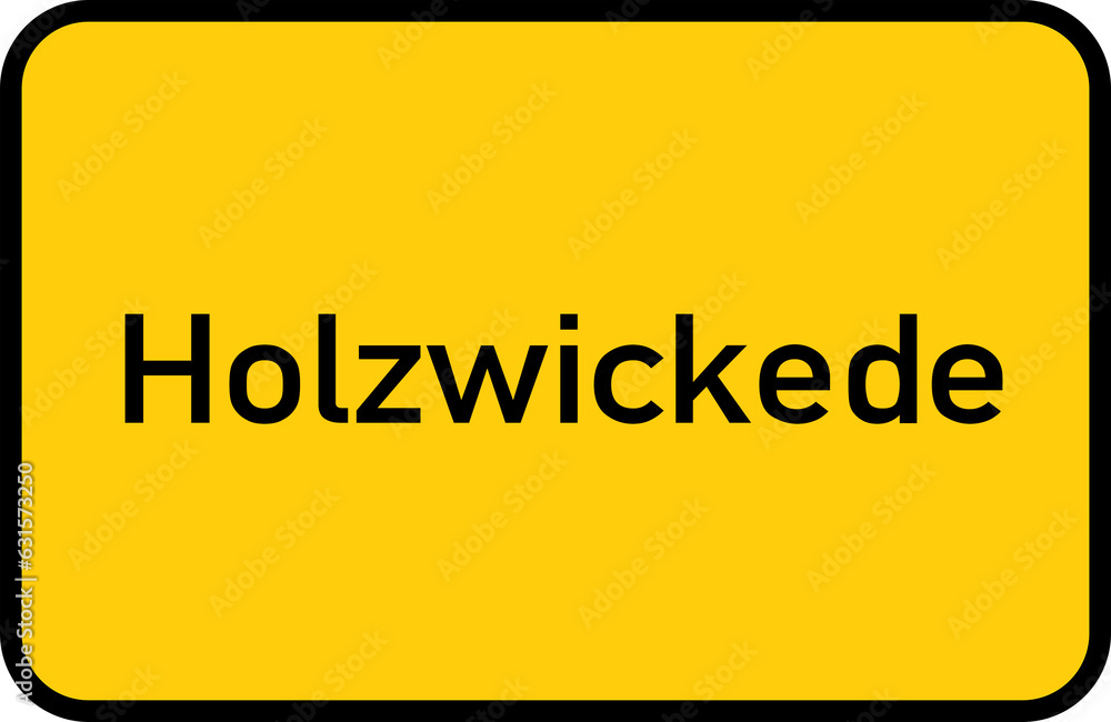 City sign of Holzwickede - Ortsschild von Holzwickede City sign of Holzwickede - Ortsschild von Holzwickede