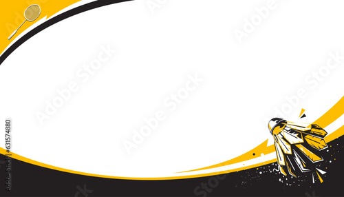 Badminton abstract background. Sports concept