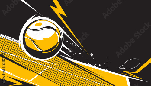 Tennis abstract background design. The sport concepts