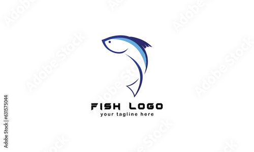 FISH fishing shop brand creative company logo design