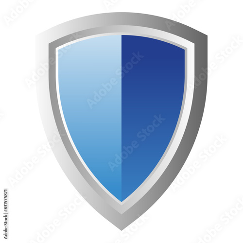 Free Download Blue shield protection sign on white background - GFXLoad