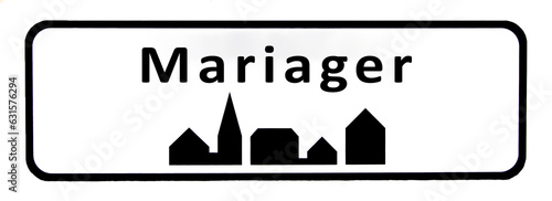 City sign of Mariager - Mariager Byskilt photo