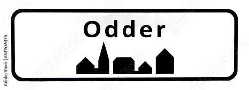 City sign of Odder - Odder Byskilt photo