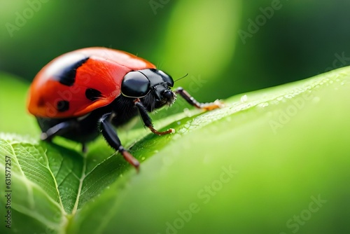 ladybug on leaf © Ghazanfar