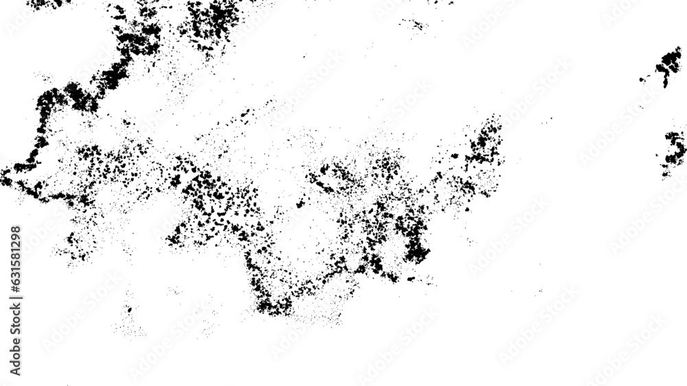 Black blobs isolated on white. Ink splash. Brushes droplets. Grainy texture background. Digitally generated image. Black blobs isolated on white. Ink splash. Brushes droplets. Grainy texture background. Digitally generated image.
