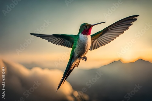 hummingbird in flight © ADILSHAH