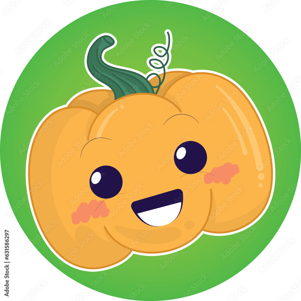 Fototapeta premium illustration vector graphic of adorable pumpkin. perfect for business, packaging,product,etc