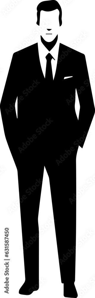 Businessman silhouette icon Businessman silhouette icon