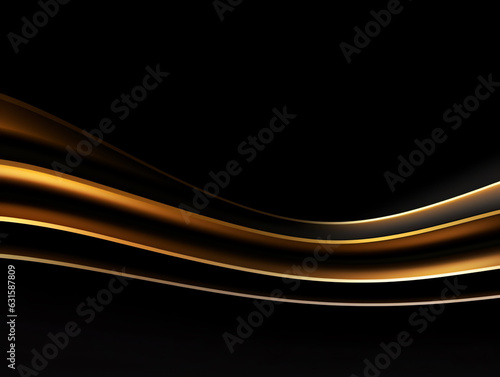 Light gold horizontal line on black background