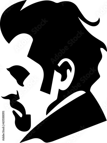 Side pose of man head
