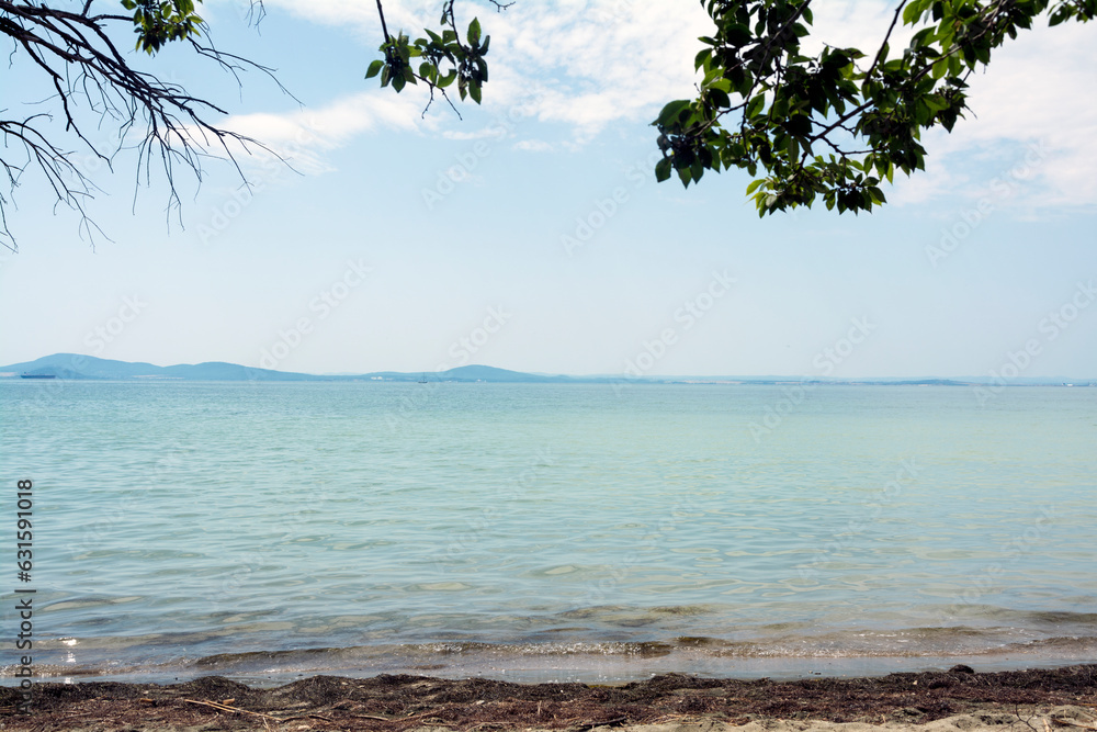 A lonely beach with calm water near Sarafovo A lonely beach with calm water near Sarafovo