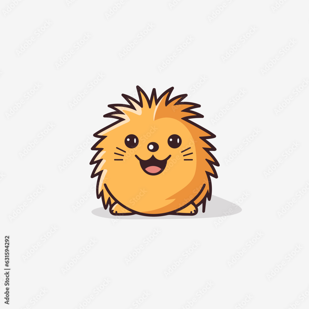 Porcupine. Porcupine hand-drawn comic illustration. Cute vector doodle style cartoon illustration. Porcupine. Porcupine hand-drawn comic illustration. Cute vector doodle style cartoon illustration.