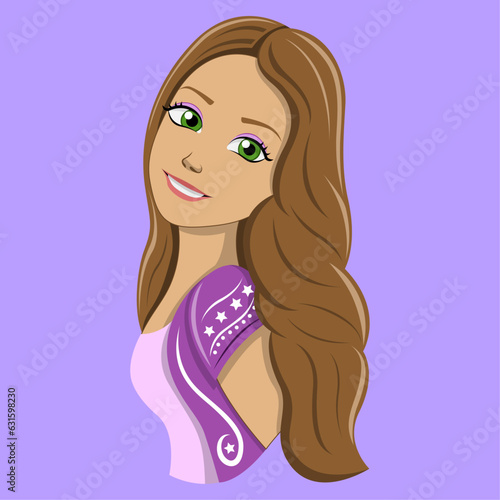 Mujer adolescente, mujer posando casual, vector femenino, adolescente moderna, vector de chica morena