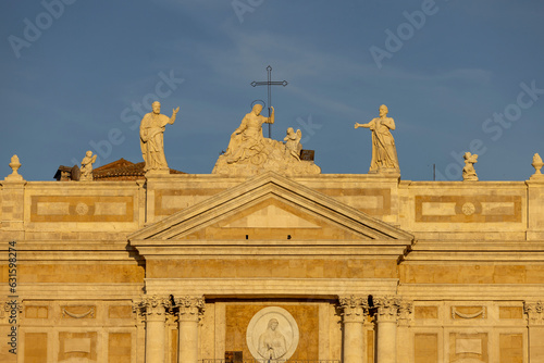 Facade of neoclassical San Biagio church, located in Piazza Stesicoro, Catania, Sicily, Italy photo