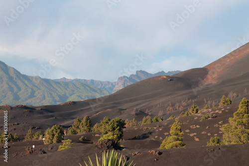 landscape with a volcano