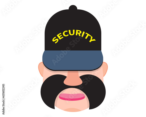 police officer face icon