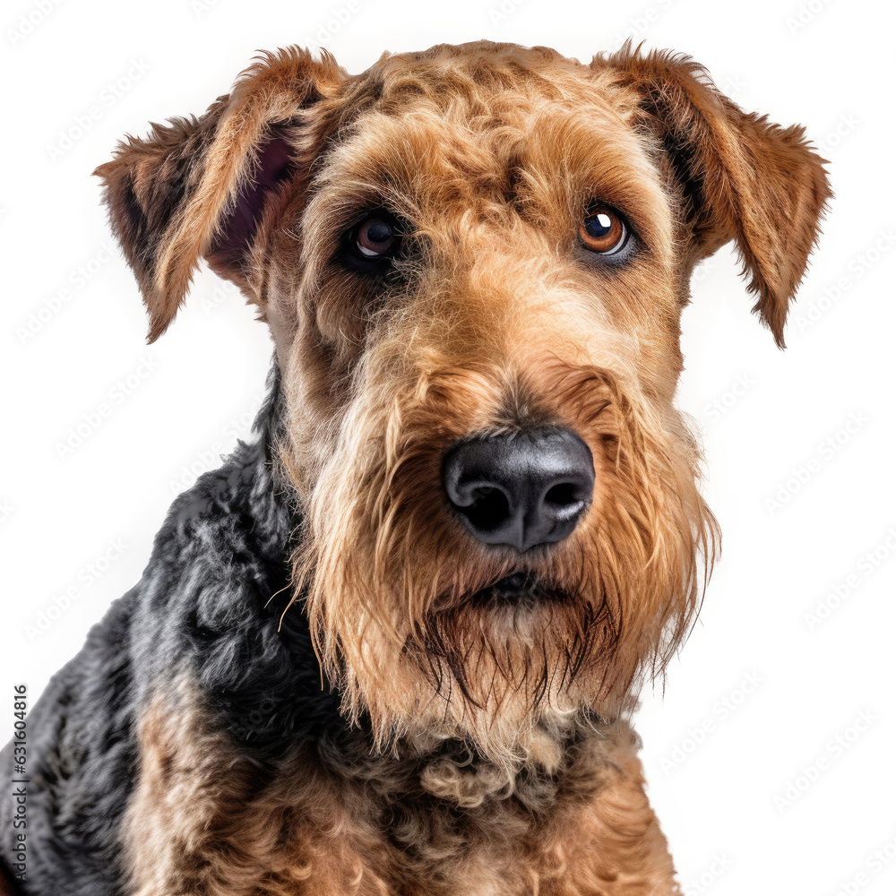 Airedale Terrier , Isolated On Transparent, PNG, HD Airedale Terrier , Isolated On Transparent, PNG, HD