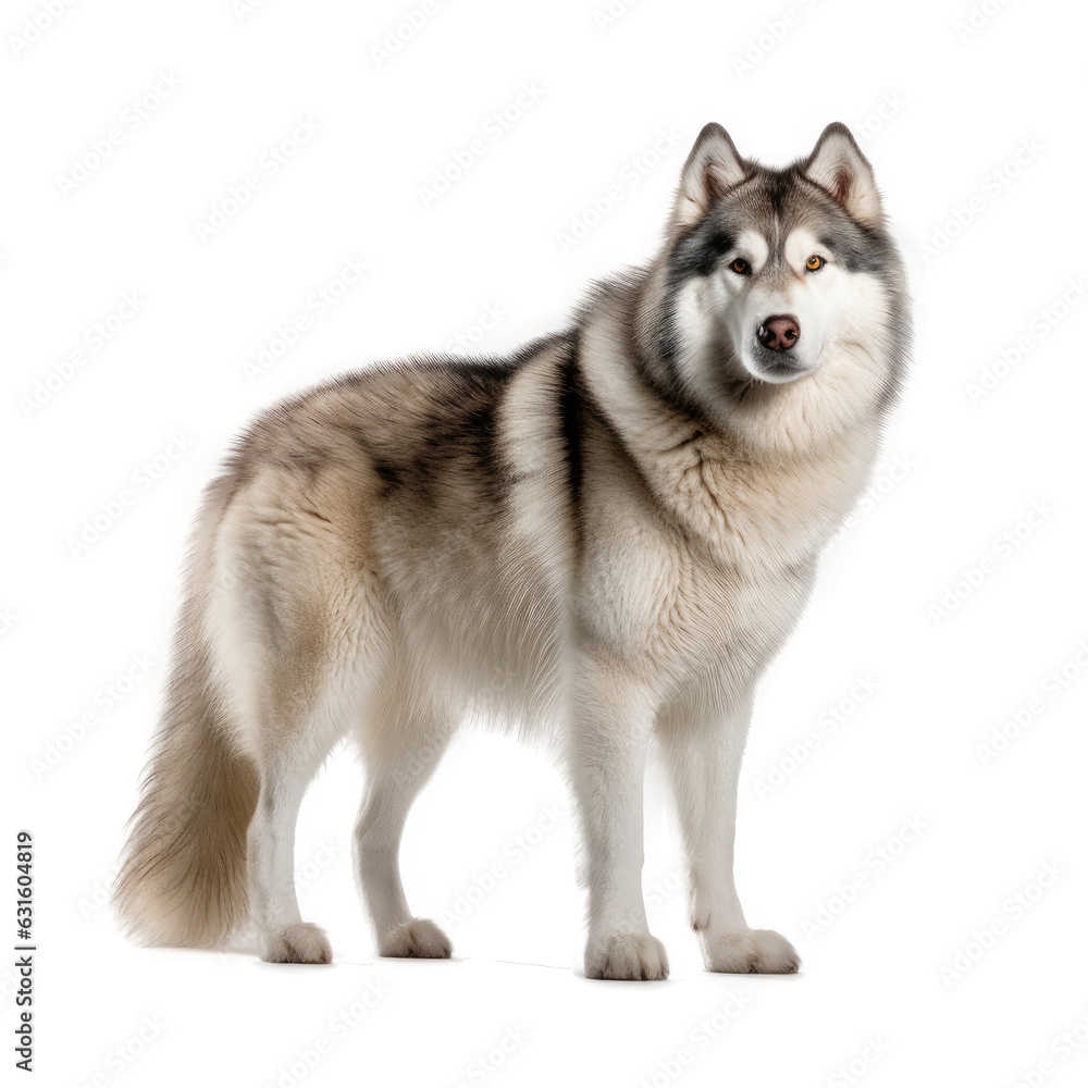 Alaskan Malamute , Isolated On Transparent, PNG, HD