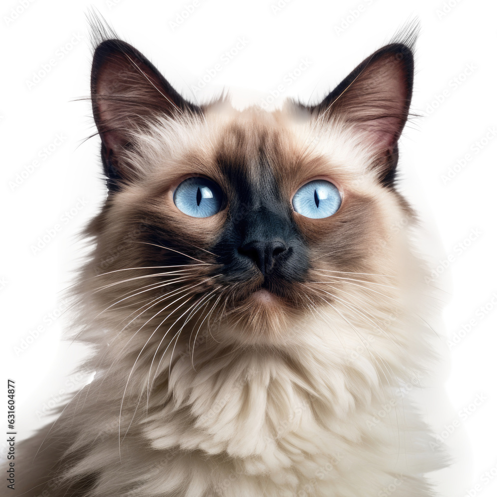 Balinese Cat , Isolated On Transparent, PNG, HD