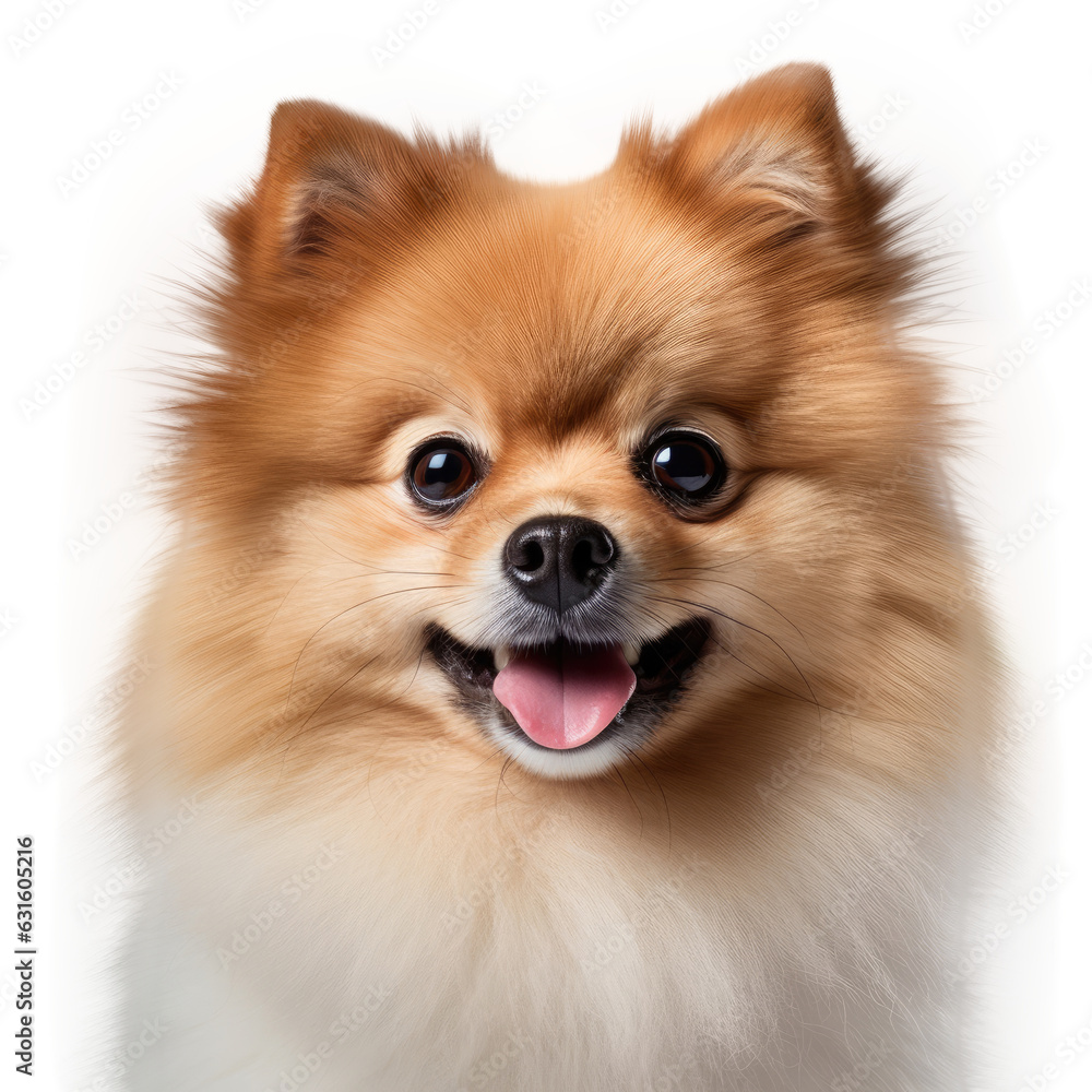 Pomeranian Dog, isolated on transparent, PNG, HD