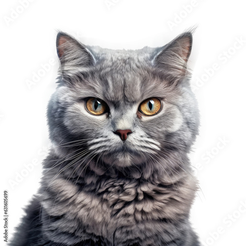 Ukrainian Levkoy Cat, isolated on transparent, PNG, HD