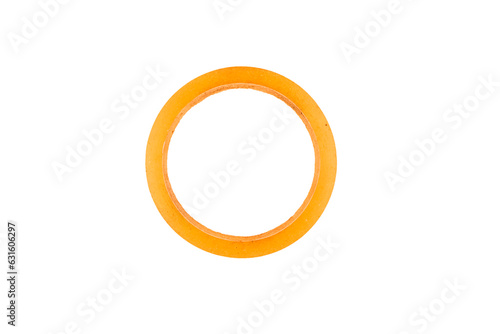 side view of adhesive sellotape, isolated on white