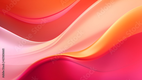 Dreamy vibrant smooth wavy background.