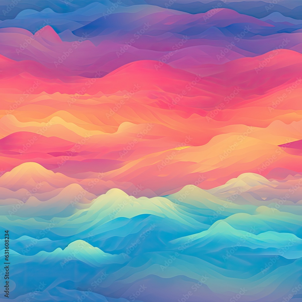 a seamless tileable texture of gradient sunset sky generative AI a seamless tileable texture of gradient sunset sky generative AI