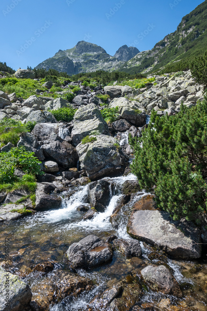 Landscape of Rila Mountain near Malyovitsa hut, Bulgaria Landscape of Rila Mountain near Malyovitsa hut, Bulgaria