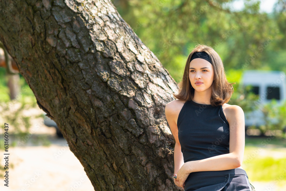 Portrait of a young female athlete