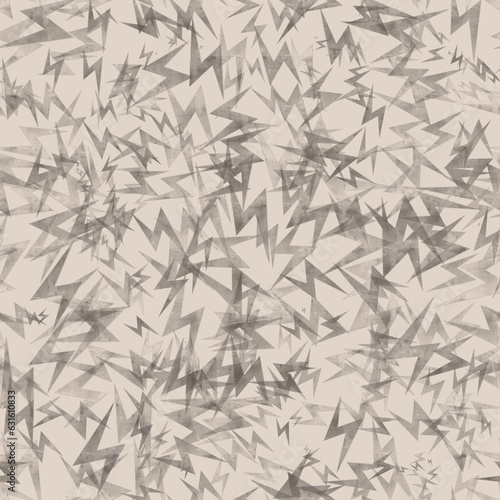 Seamless abstract textured pattern. Simple background black, beige, brown texture. Lightning. Digital brush strokes background. Design for textile fabrics, wrapping paper, background, wallpaper, cover