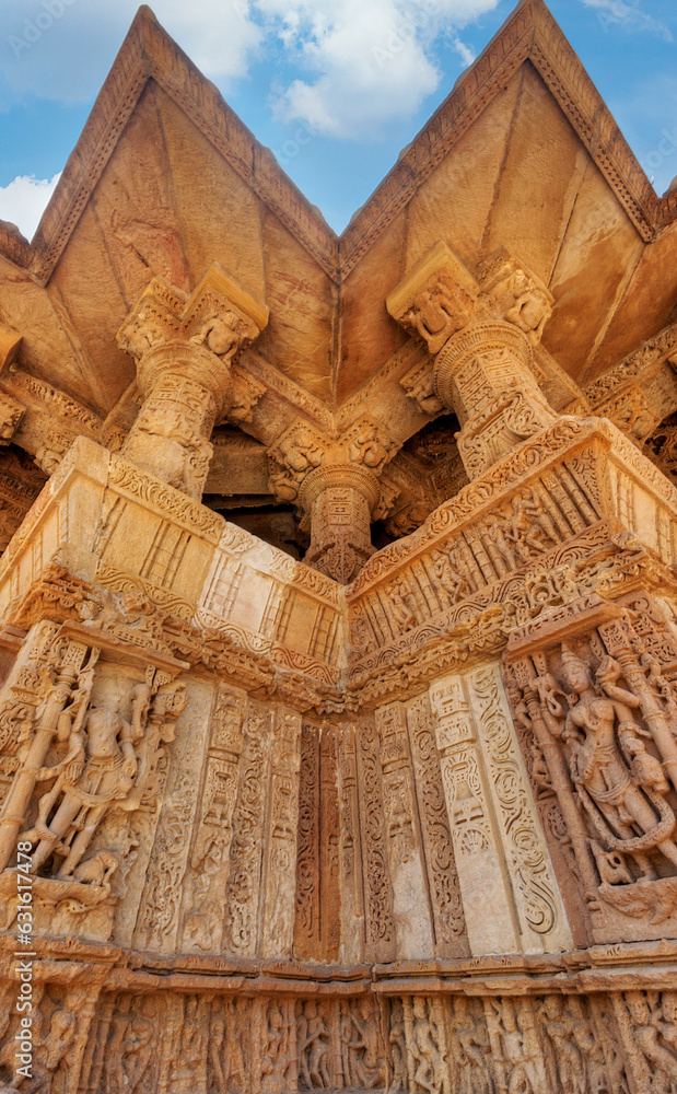 The Sun Temple at Modhera is an ancient Hindu temple located in the western state of Gujarat, India. Built in the 11th century during the reign of the Solanki dynasty, the temple was dedicated to Sun