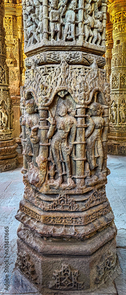 The Sun Temple at Modhera is an ancient Hindu temple located in the western state of Gujarat, India. Built in the 11th century during the reign of the Solanki dynasty, the temple was dedicated to Sun