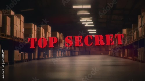 Mysterious Top Secret Warehouse Conspiracy Title Animation