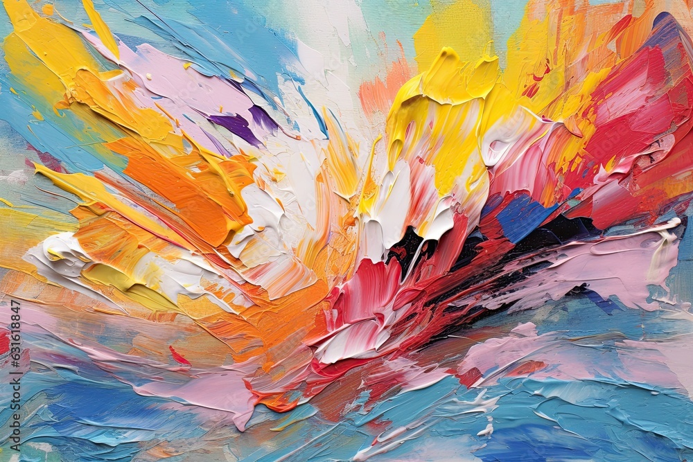 Vibrant Colors and Bold Brushstrokes: Capturing Energy and Emotion in Abstract Expressionism, generative AI