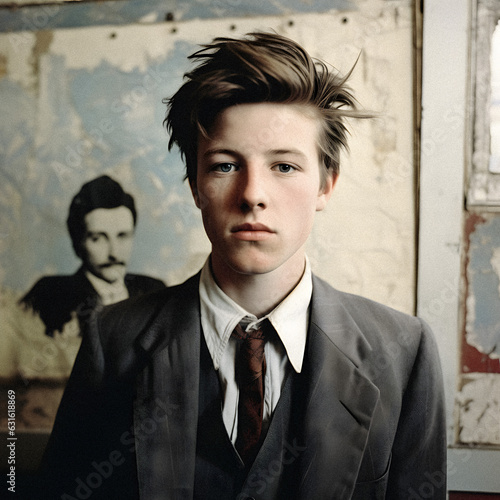Generative AI Portrait: Arthur Rimbaud as a Modern Teen